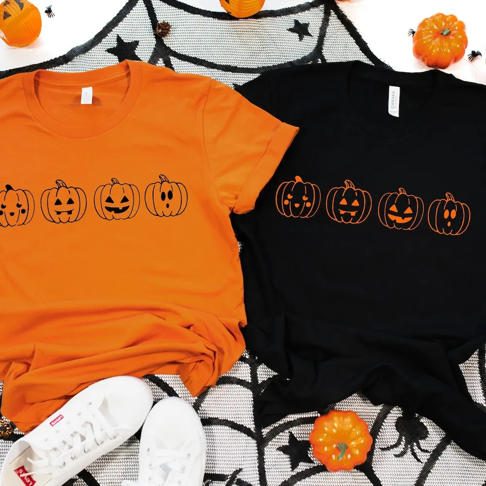 

Pumpkin Halloween Fall Comfort Colors T Shirt Cute