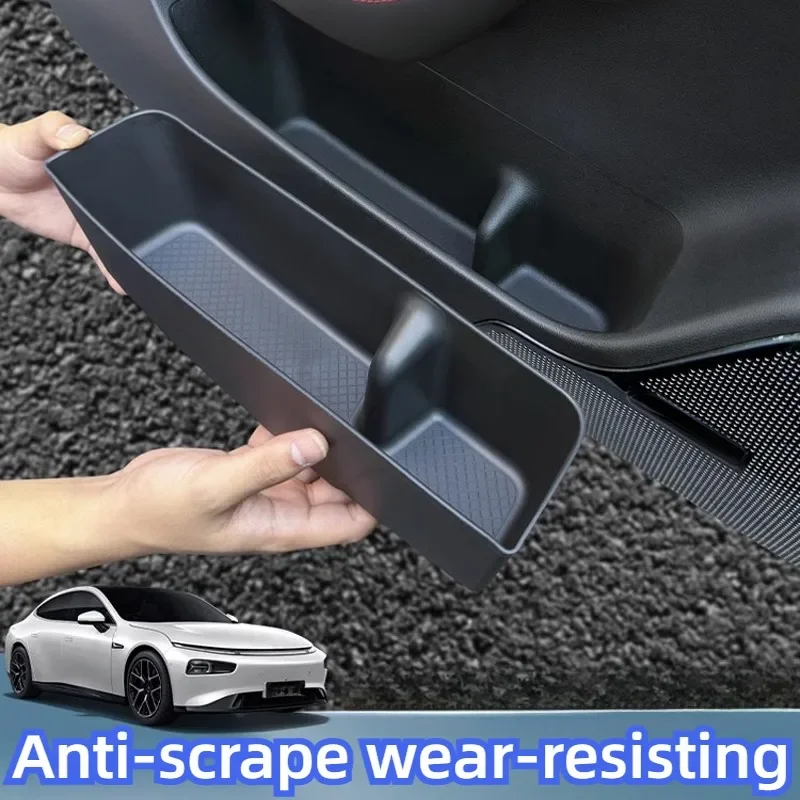 For New Xpeng P7/P7i door slot storage box mat, interior trim supplies, modified door trash can storage box