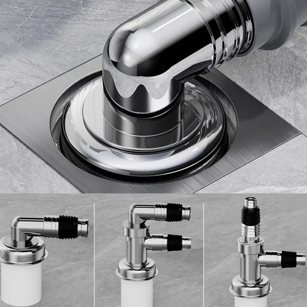 

ORIENTAL YUHONG Washing Machine Sealed Floor Drain Joint Double Purpose Pipe Connector Dishwasher Universal Hose Adapter Tool