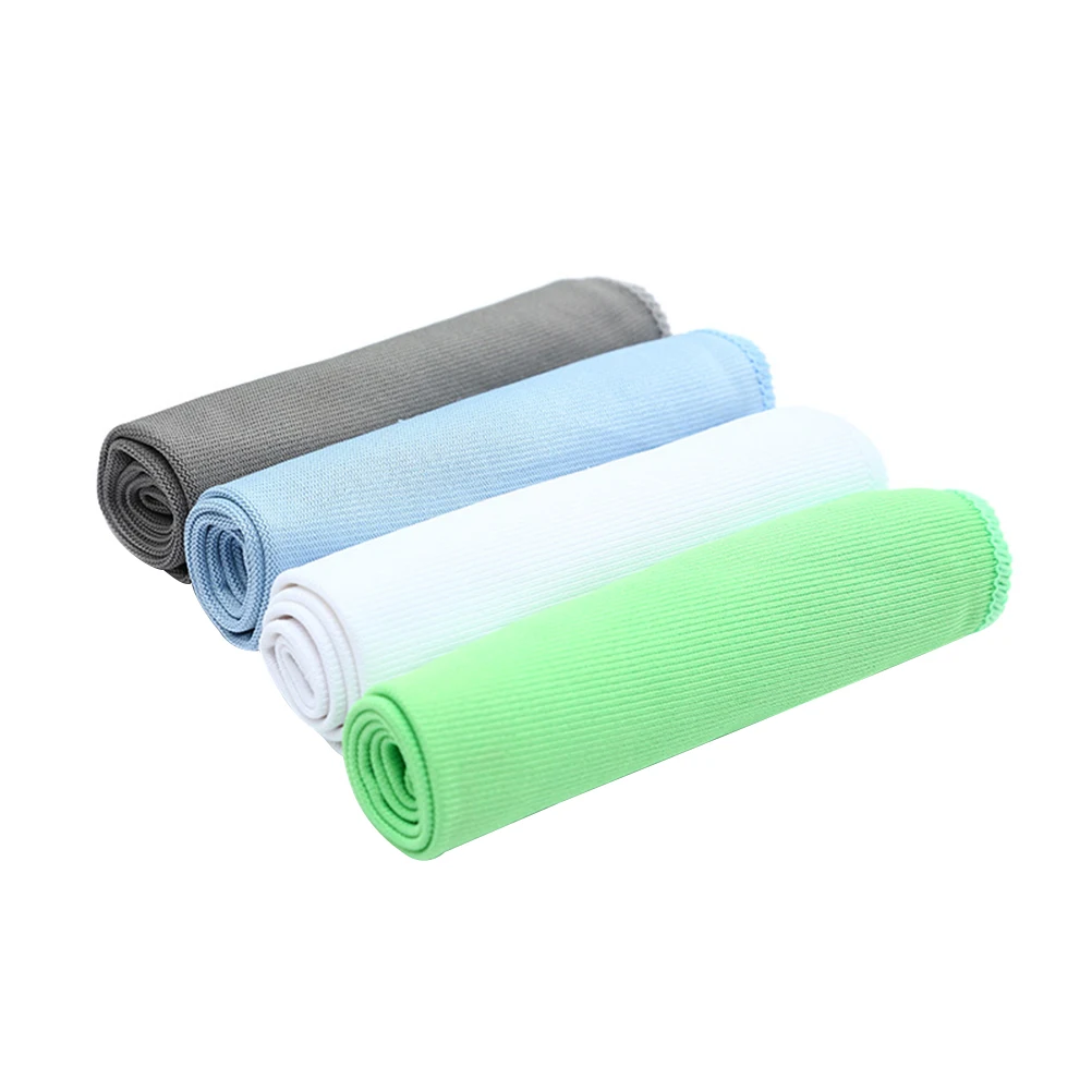 

4 Pcs Microfiber Cleaning Cloth Towel No Shedding Wipes for Car Wash Screen Window Glasses Furniture Kitchen Bathrooms Practical