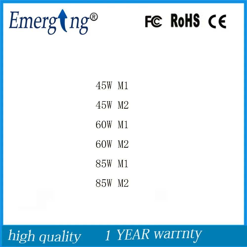 Fuente de alimentación del adaptador del ordenador portátil para 45W M1 M2 60 M1 M2 85W M1 M2