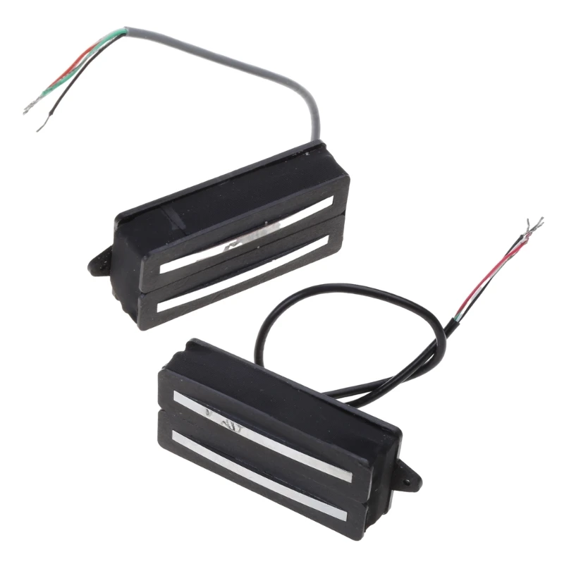 7 Strings Hot Rails Guitar Dual Coil Humbucker . Pickup for Electric Guitar Parts Accessories, Black