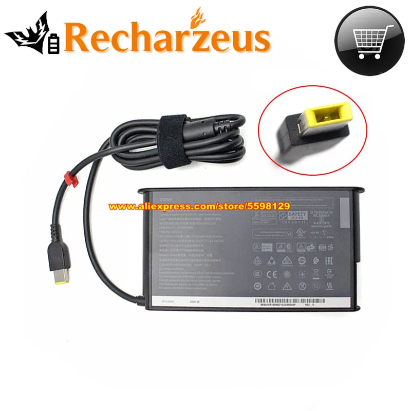 Genuine For Lenovo ADL230SDC3A AC Adapter 02DL142 SA10R16888 ADL230SCC3A 20V 11.5A For THINKPAD Y700P Y9000K R720 P51 T540P W540