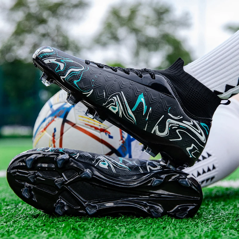 Summer Hot Sale Outdoor Unisex Professional Wear-Resistant Training Soccer Shoes Long and Short Spikes Sports Shoes Suitable for