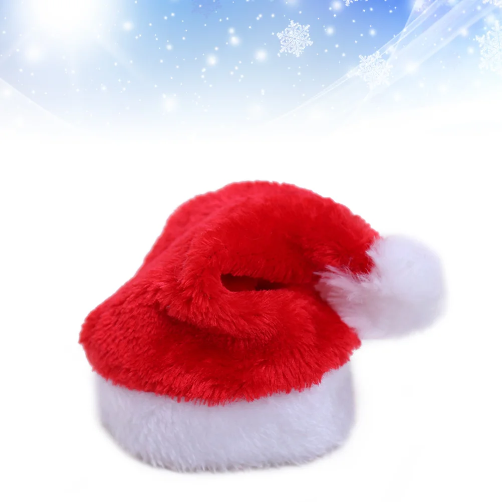 Gorro de Navidad para perros y gatos, disfraz de Navidad para mascotas, sombreros para perros pequeños, accesorios para el cuidado del cabello (rojo)