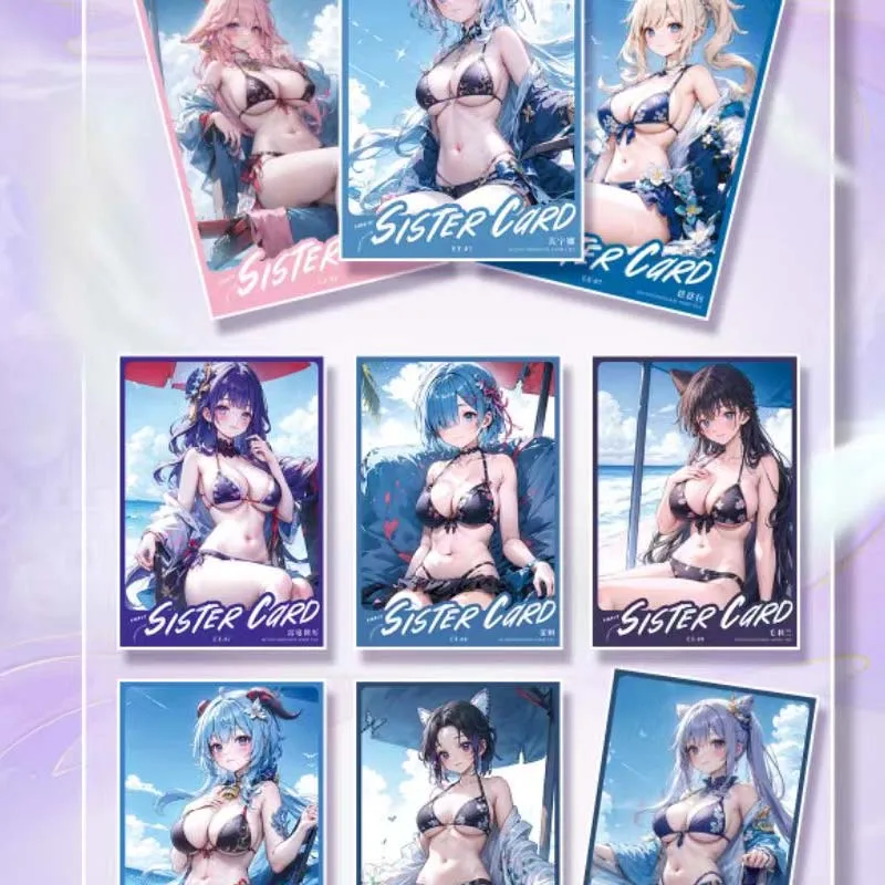 Wholesales Goddess Story Collection Card Beating Heart Wave1 A5 Wedding Dress Swimsuit Sweet Girl Beautiful Trading Card