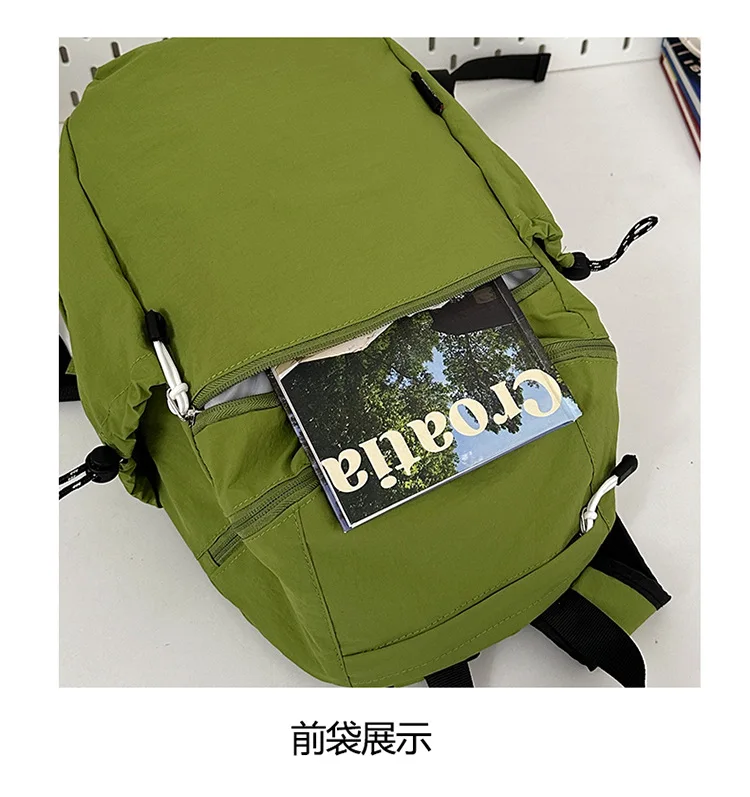 حقيبة ظهر مدرسية ذات سعة كبيرة حقيبة مدرسية من النايلون حقائب سفر رياضية خارجية Unsiex حقيبة ظهر للأمتعة