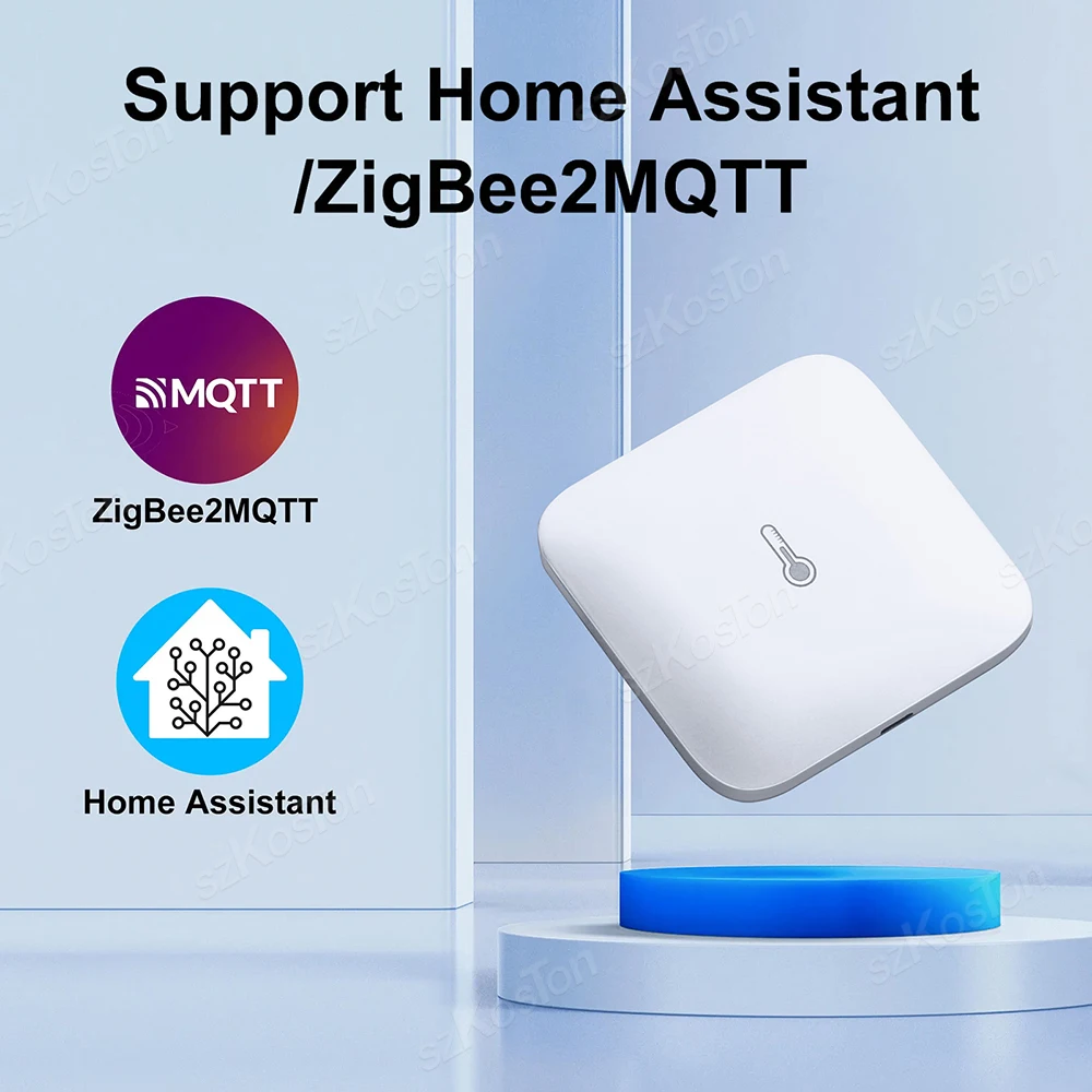 eWeLink APP Inteligentny czujnik temperatury i wilgotności ZigBee ze smyczą Wewnętrzny higrometr Termometr dla Alexa Google Home