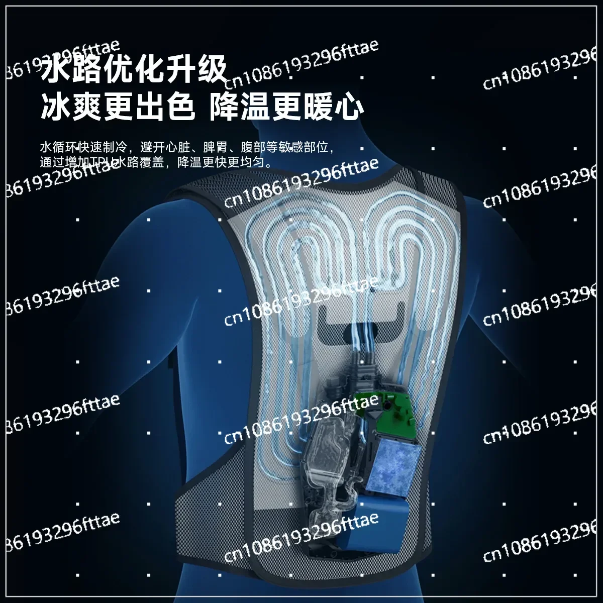 Portable Wear Air Conditioner Clothes Cooling Vest Semiconductor Outdoor Black Technology Cooling