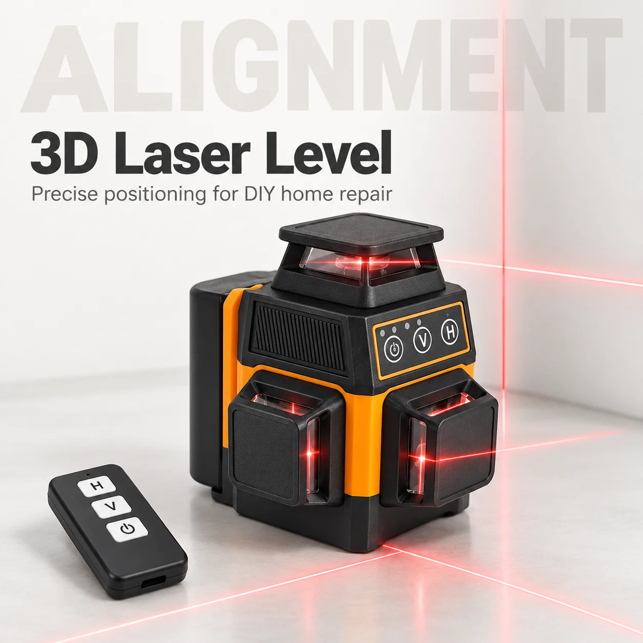 ZhonNa 12 Lines Red Laser Level High Precision Auto Alignment Tire Wheel Laser Lenses Optical Instrument Tools Accessories Parts