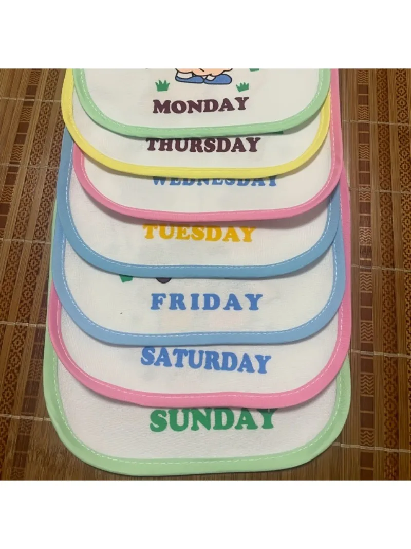 Bavoirs d'alimentation durables, faciles à nettoyer, imperméables, lavables et réutilisables, parfaits pour les repas désordonnés, 7 pièces