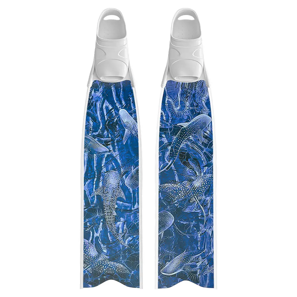 

Factory Custom OEM&ODM Blue Rough Scratch Resistant Surface Full Carbon Fiber Fins for Diving Swimming