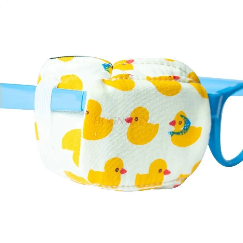 Stereoskopische Augenklappe mit Amblyopie, vollständige Abdeckung, Augenklappe aus Baumwolle, Verdunkelungsbrille, Maske, Korrektur von Strabismus für Kinder