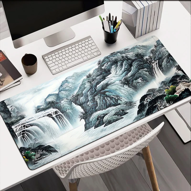 

Gamer Desk Mat Landscape Map XXL Mousepads HD Pc Gift Mouse Pad Office Desk Pads Large Mousepad Non-slip Mouse Mats For Computer