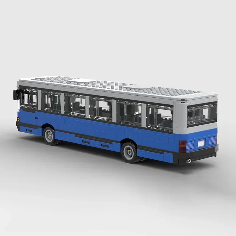 Moc cegły budowlane samochody miejskie Model prędkości mistrzowie skala autobus technologia klocki modułowe prezenty zabawki dzieci DIY zestawy montażowe