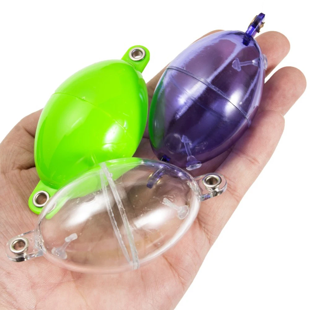 5pcs Water Injection Bubble Floats Portable Hollowed Ball Fishing Floating Buoy Bobber Fishing Tackle Accessories