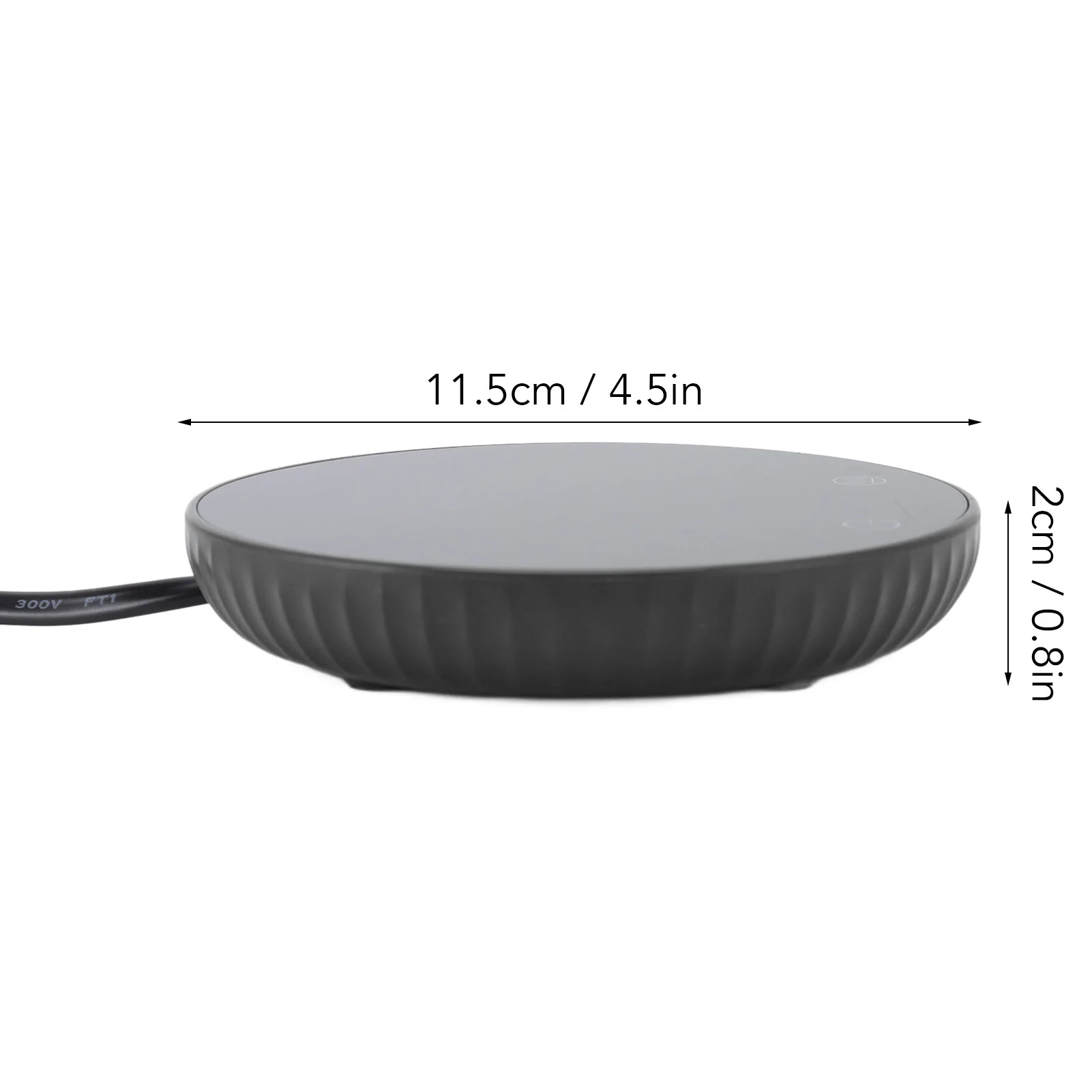 カップウォーマー55 ° C 定温デジタルディスプレイタッチボタン加熱コーヒーウォーマーデスク用ステンレス鋼カップ