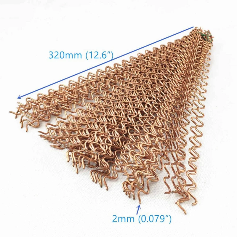 200Pcs Dent Pulling Wave 320Mm Long 2Mm Diameter Car Repair Dent Puller Spot Welding Panel Pulling Wires