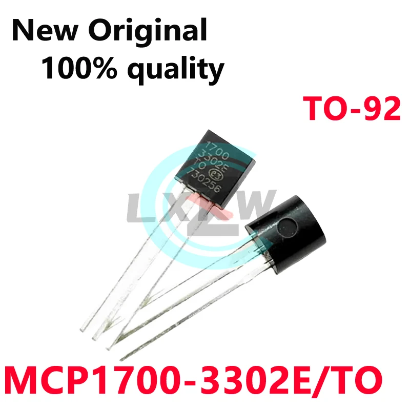 10/PCS New Original MCP1700-3302E/TO 1700-3302E TO-92 Linear voltage regulator chip In Stock
