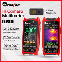 ET14S IR Camera Multimeter ISR 240x240 Thermal Imager 9999 Counts 18650 Battery Ammeter Voltmeter HVAC Heating Electrician Tools