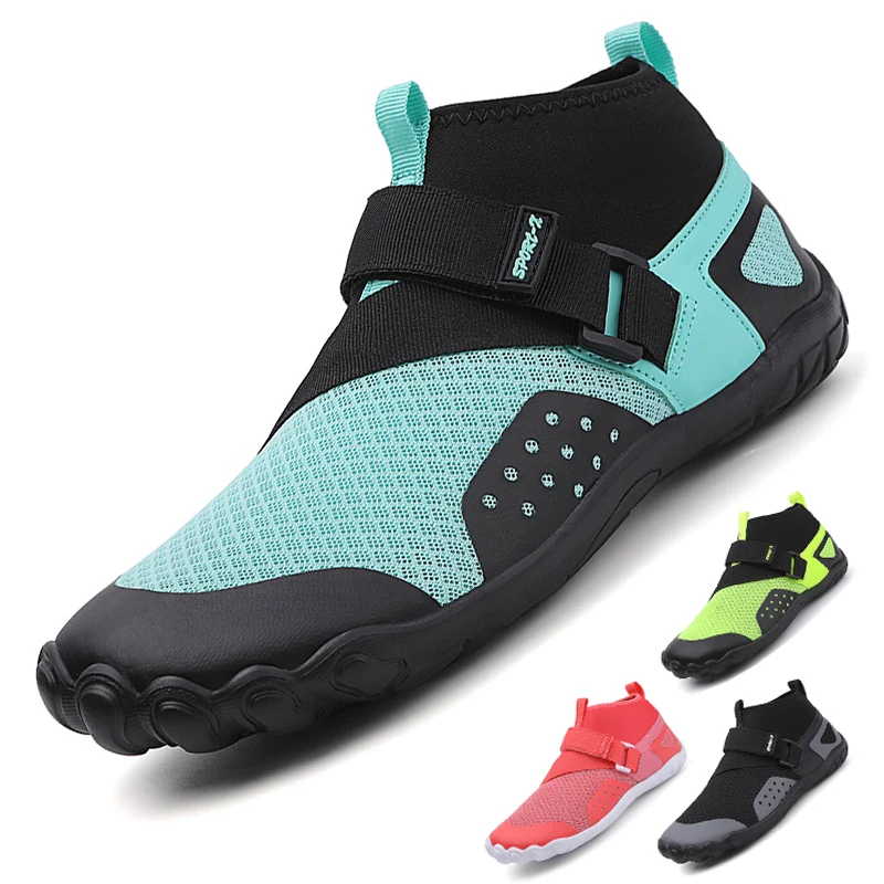 Zapatillas deportivas de tobillo alto para hombre y mujer, calzado de gimnasio Unisex, playa, vacaciones, Yoga, interior, sentadillas, 36-47 #