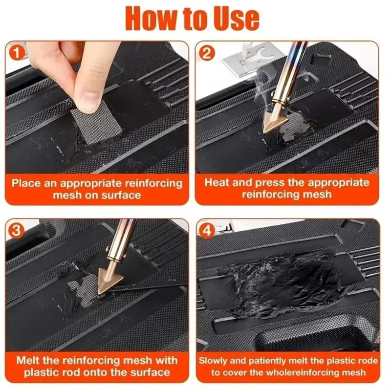 12.12100W Soldering Iron Welding Kit Car Bumper Repair EU Plug