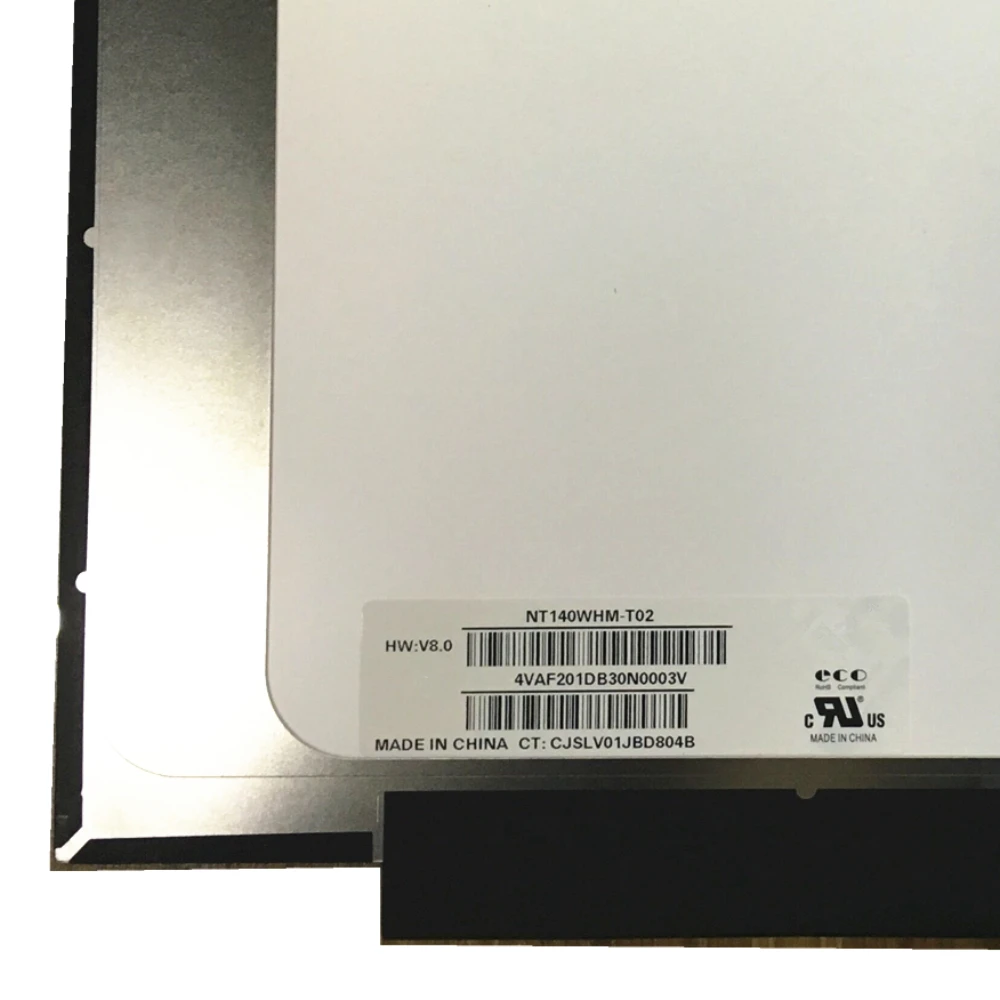 

NT140WHM-T02 WXGA Светодиодный ЖК-экран с сенсорным дигитайзером и матричным дисплеем