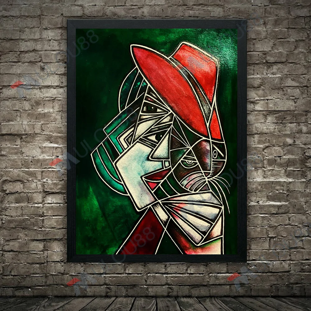 الرجال والنساء الحضرية الشرب مجردة الرسم على لوحات القماش الجدارية الحد الأدنى موضة الحياة الخيال ملصق فني طباعة ديكور المنزل