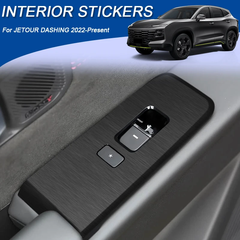 

Car Carbon Interior Sticker For JETOUR DASHING 2022-2026LHD Window Lifting Panel Decal Gear Inner Door Protective Film Accessory