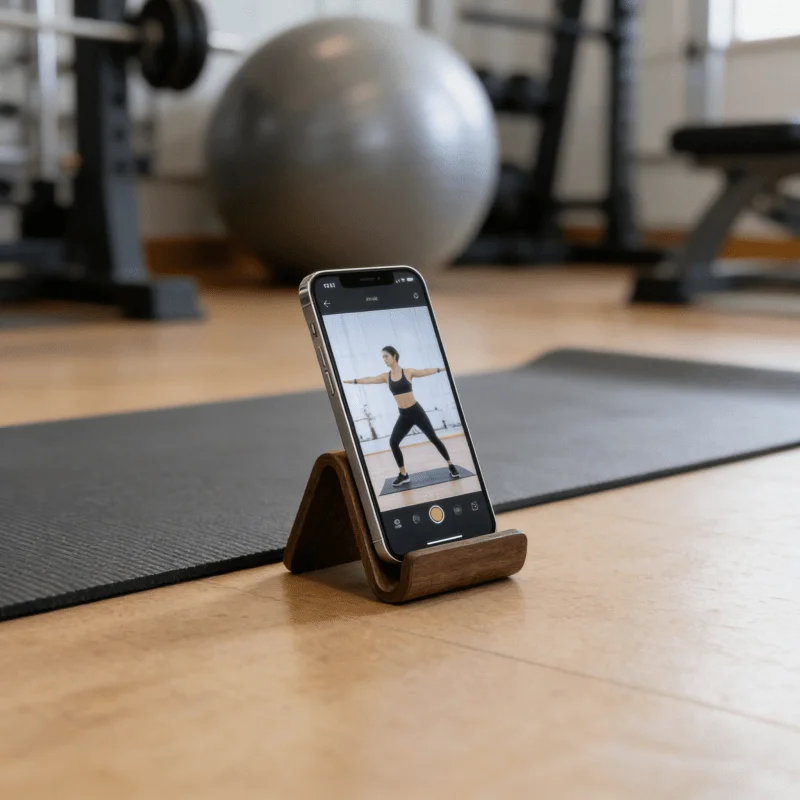 Hochwertiger Handyhalter aus schwarzem Walnussholz, einfacher Handy-Universalhalter, Wohnzimmerdekoration, Geburtstagsgeschenk und für den täglichen Gebrauch