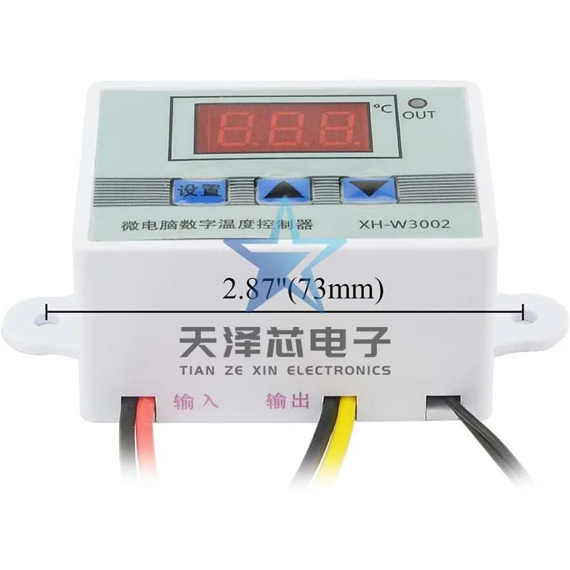 Xh-W3002 Microcomputer Digital Thermostat Temperature Control Switch Temperature Controller Digital Display 0.1 Accuracy