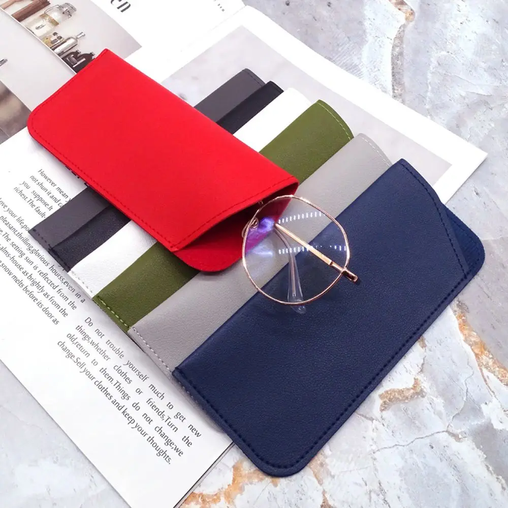 Glasses Storage Box Reading Glasses Case Eyewear Protector Containers Spectacle Case Glasses Bags PU Leather Sunglasses Case