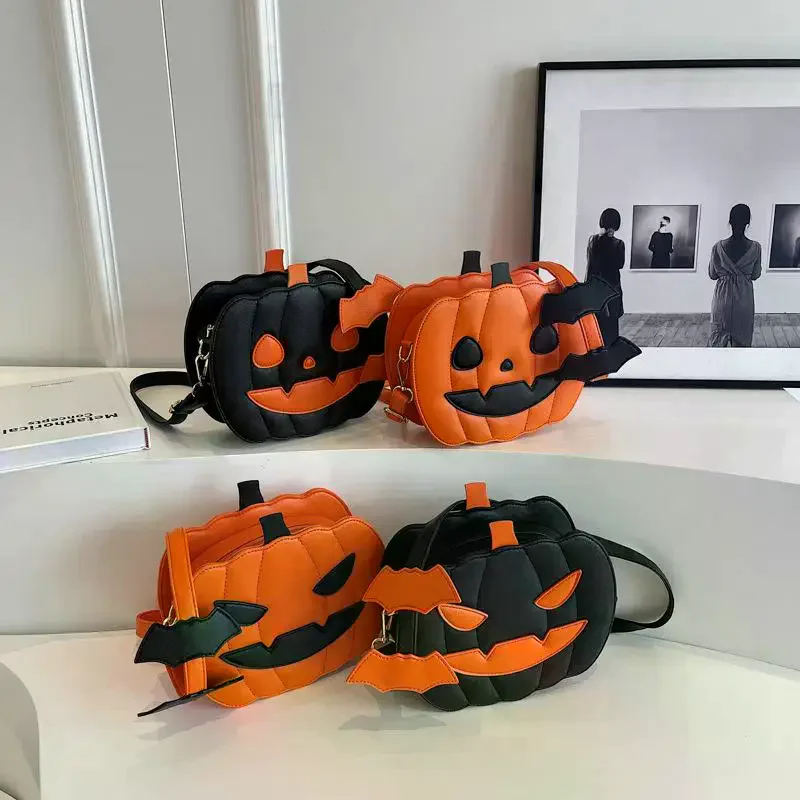 

Создайте Buzz с сумкой через плечо в виде тыквы в стиле Хэллоуина, идеально подходит для женщин
