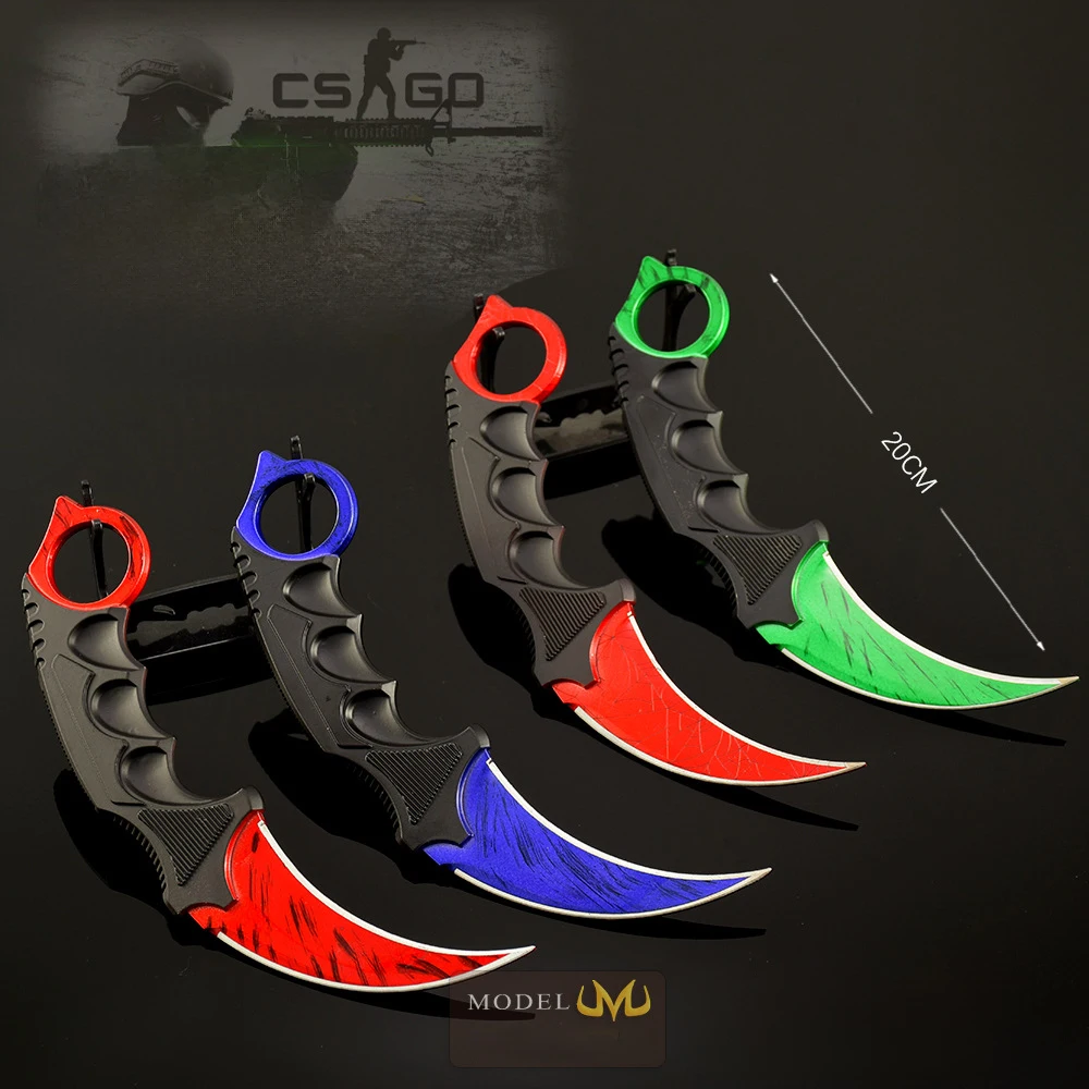 20cm/7.87in Counter-Terrorism Games the Crimson Web Claw Knife with Holster Weapon Model Sword Metal Craft Ornament Boy Toy Gift