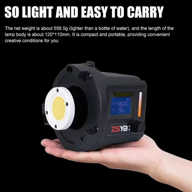 Luz LED de 60W, 3200-5600k, temperatura de Color, Control remoto inalámbrico, luces de relleno, fotografía al aire libre, toma de vídeo corta en vivo