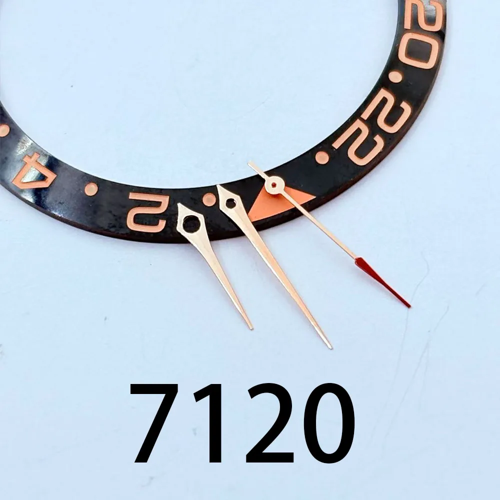 7120 Unified Machine Movement Gold Steel Rose Needle Three Needle Watch Accessories Parts