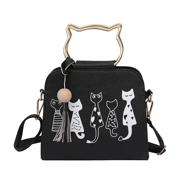 Cats Print Handbag for Women Cool Style Animal Series Casual Ladies Shoulder Bag Large Capacity Fashion Design Shopper Tote Bags