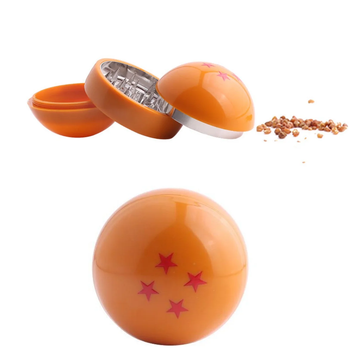Cute Grinder 3 Layers Herb Grinder With Zinc Alloy Teeth Pokeball Tobacco Grinder Smoking Pipe Accessories Cool Gadget