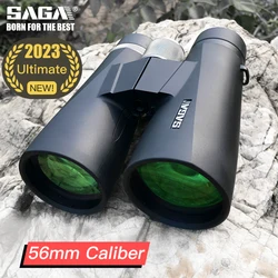 SAGA-Binoculares de alta potencia, telescopio, lente ED definitiva para turismo, camping, caza, observación de aves, herramienta al aire libre, 8X 10X 12X56