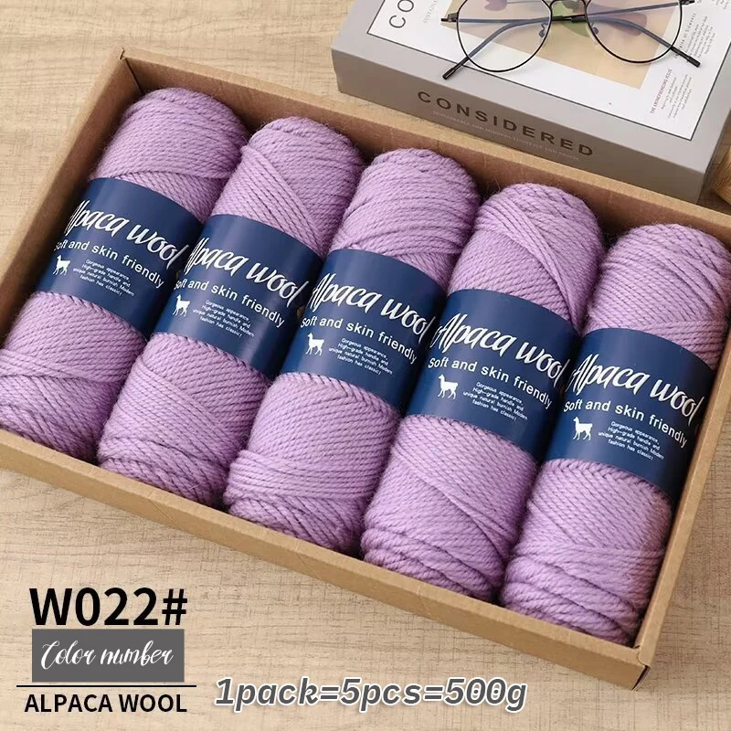 500 g alpacawolgaren, grof garen, handgeweven om warme en modieuze truien, windjacks, jassen, sjaals, hoeden, garen te maken