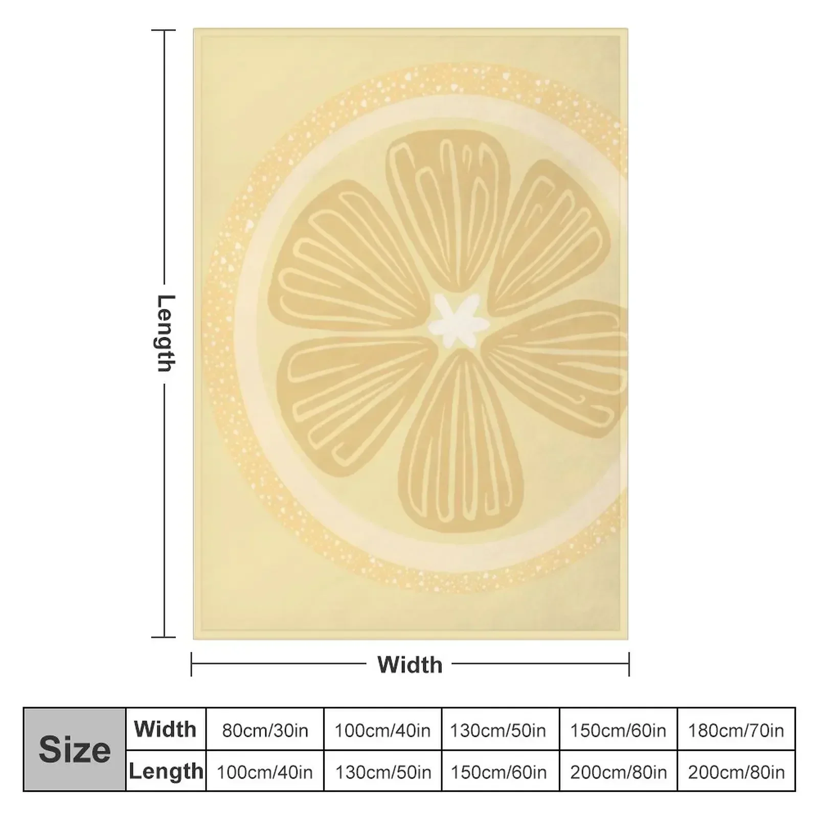 Lemon Slice Throw Blanket Plaid on the sofa Baby Stuffeds Cute Retros Summer Beddings Blankets