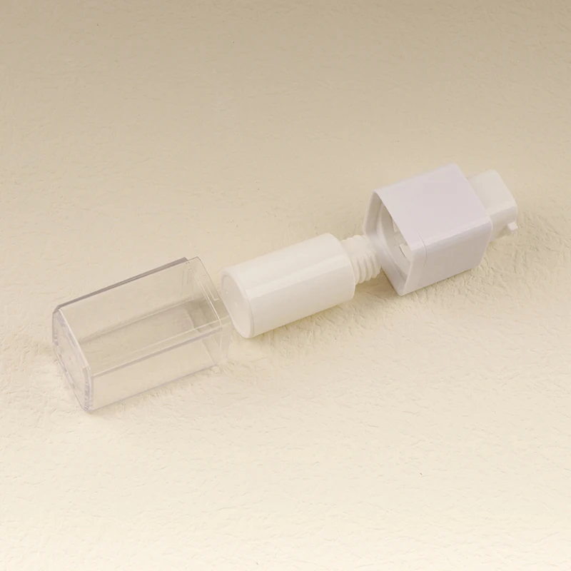 15/30/50ml Square Vacuum Rotating Buckle Cosmetic Container Frosted Double-layer Thickened Lotion Empty Skin Care Bottle