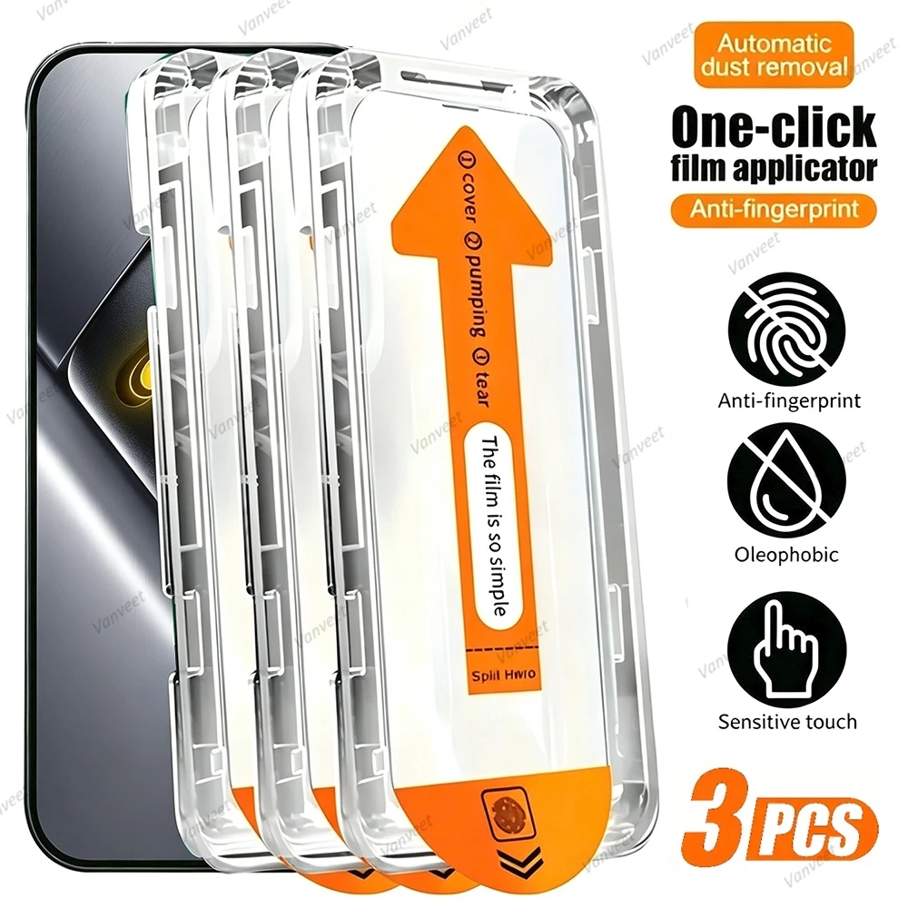Oleophobic Coating Tempered Glass For Xiaomi Poco X8 Pro Max X7 X6 X5 X4 X3 Pro X3 NFC C75 C65 F7 F6 F5 Pro F3 Screen Protector