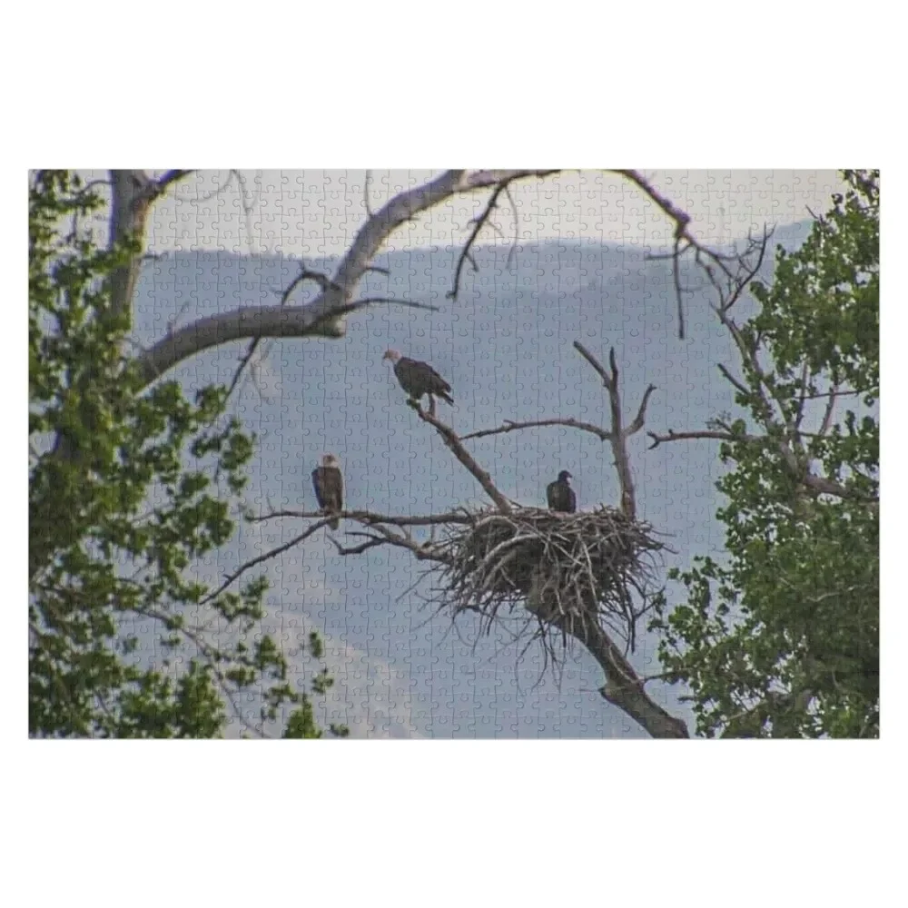 

Bald Eagle Family Jigsaw Puzzle With Photo Jigsaw Pieces Adults Personalized Toys Puzzle