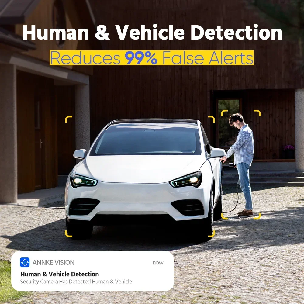 ANNKE 8CH 4K(8MP) H.265+ PoE NVR Security Camera System 8MP Outdoor CCTV Camera AI Detection & Smart Dual Light & Microphone