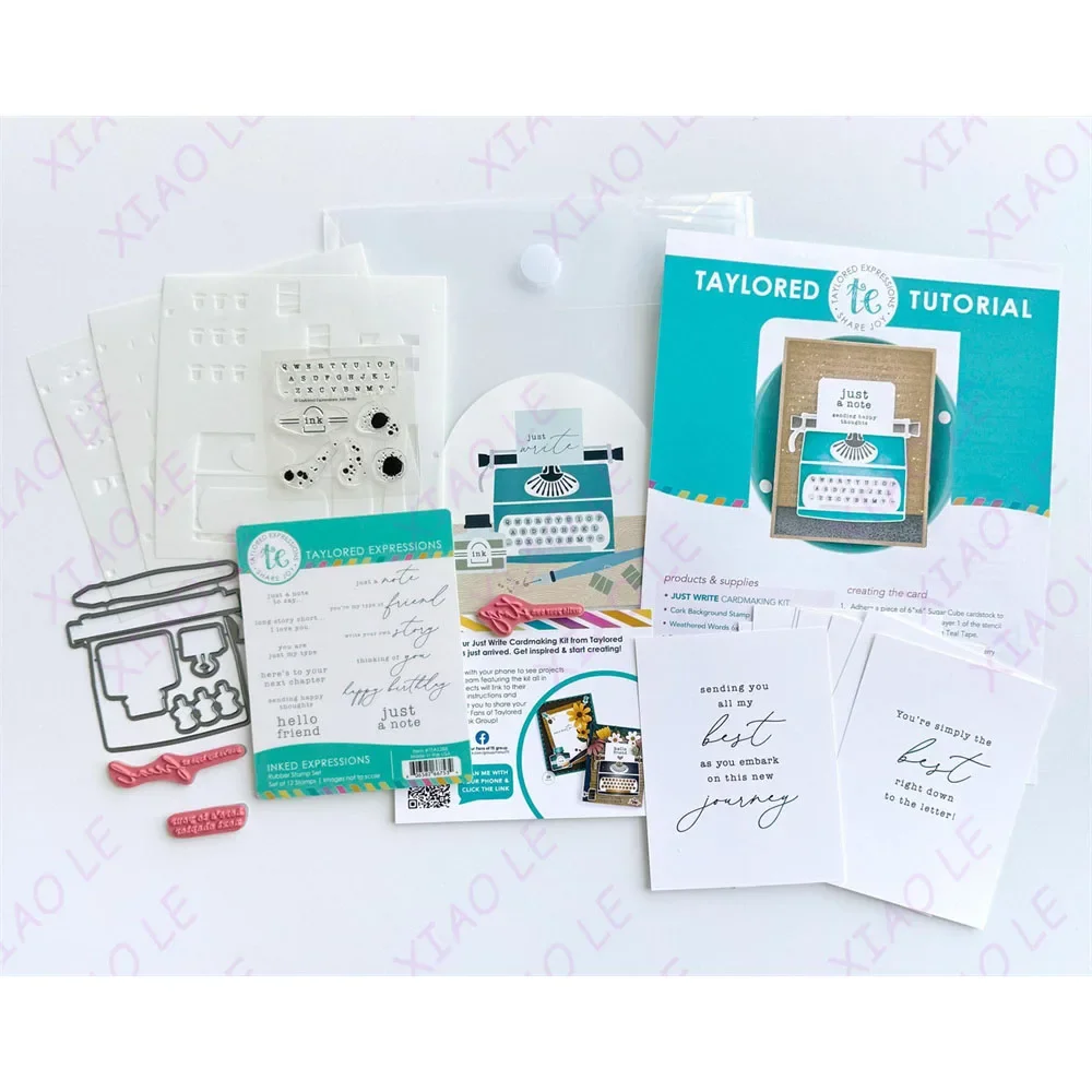 

Just Write Inked Expressions New Metal Cutting Dies Stamps Stencils Scrapbook Diary Decoration Embossing Cut Dies Template