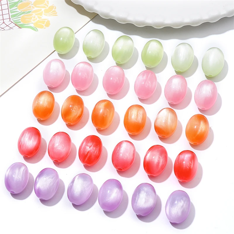 5pcs 14x18mm Resin Cat Eye Jujube Beads Loose Beads for Craft Handmade DIY Necklace Bracelet Earring Jewelry Making Accessories