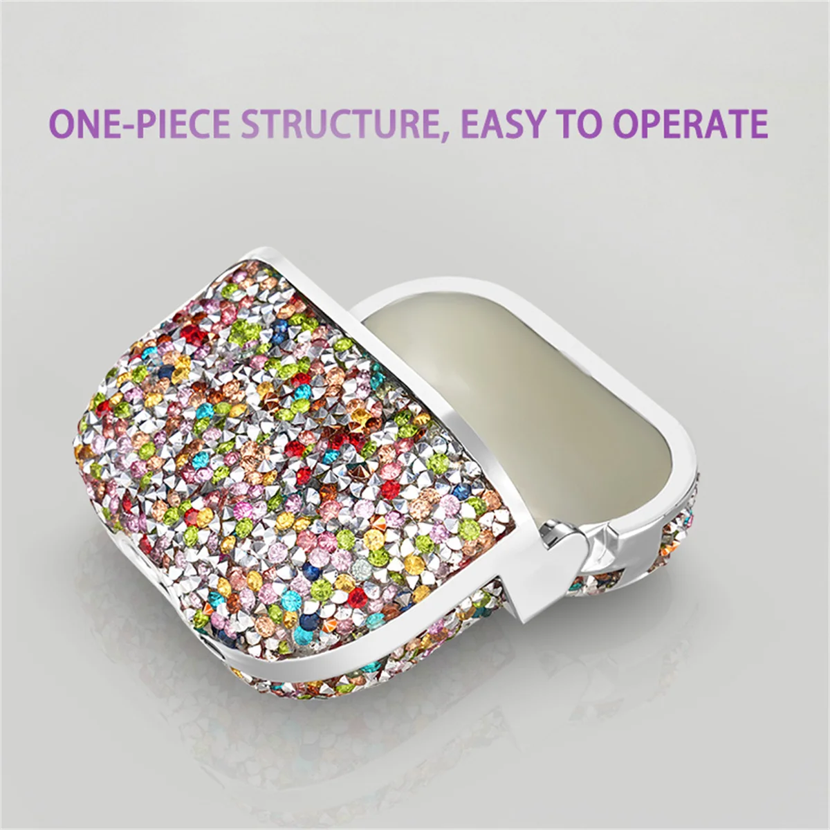 Cute Cover for AirPods 4th/3rd/2nd/1st Generation,Fashion Colorful Sparkling Diamond Design Earbuds Case for Airpods pro/pro 2