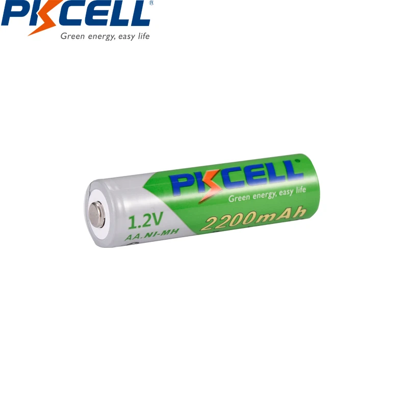 PKCELL 4 قطعة 2200MAH AA بطارية قابلة للشحن + 4 قطعة AAA 850MAH 1.2 فولت ni-mh AAA/AA بطاريات قابلة للشحن وصندوق بطارية AA /AAA
