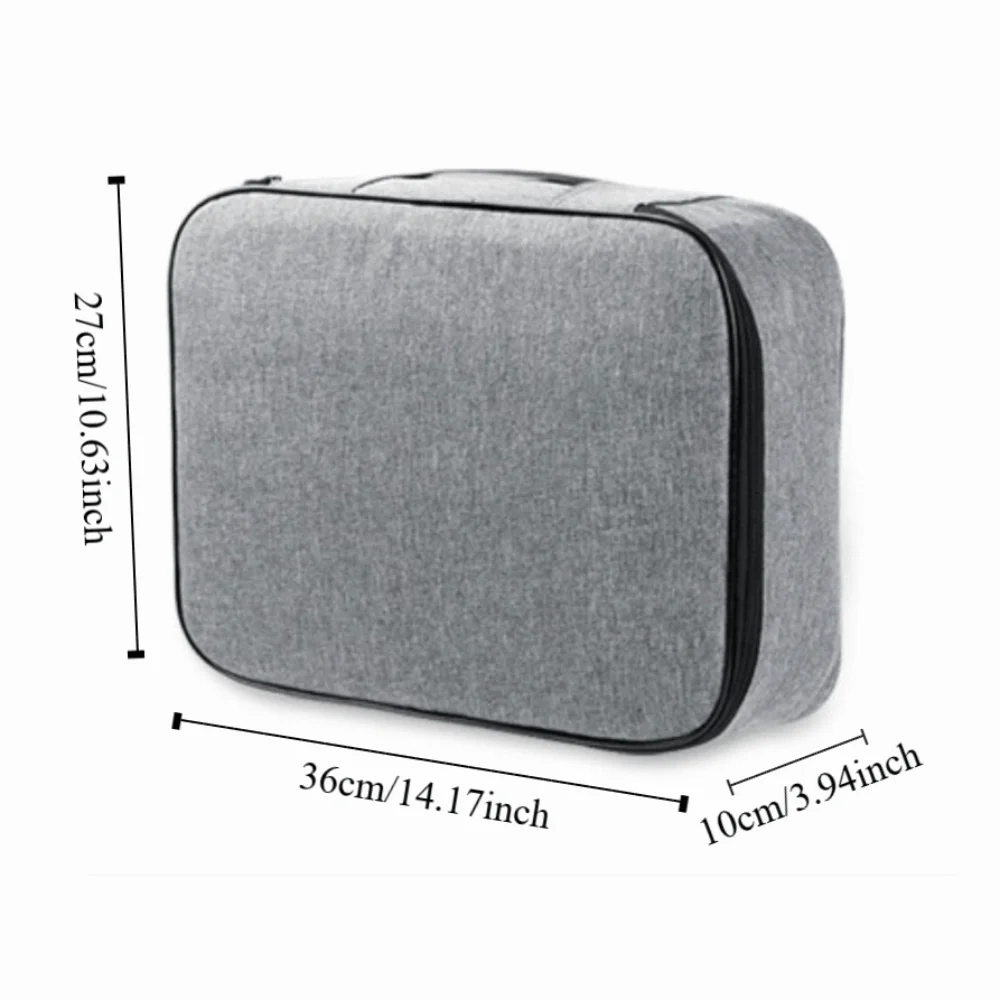 Abschließbare Dokumentenaufbewahrungstasche mit großer Kapazität, tragbar, langlebig, mehrschichtig, Familiendokumententasche, wasserabweisende Tragetasche